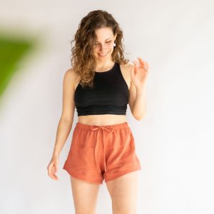 Schnittmuster Loungewear Shorts aus Musselin